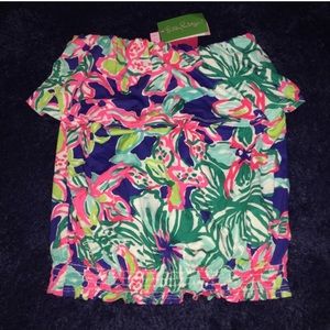 Lilly Pulitzer tube top floral